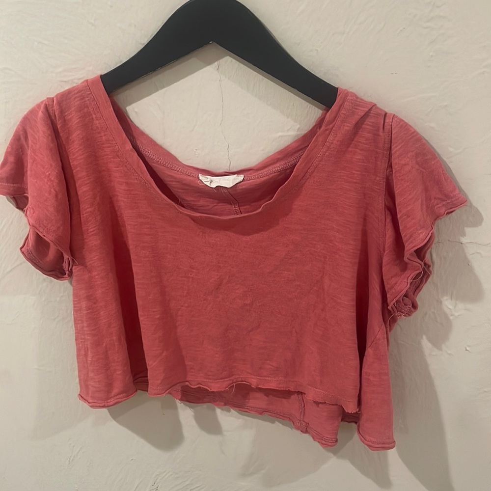Altered state pink flowy top
